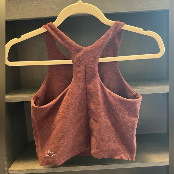 Beyond Yoga Red/Brown Bra Lined Top - Picture 2 of 5